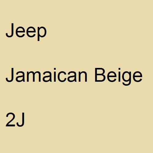 Jeep, Jamaican Beige, 2J.